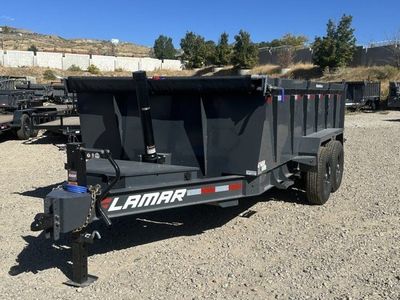 7x14 Lamar DT Dump Trailer - 36" Sides - 14K GVWR - 7 Gauge Floor, Telescopic