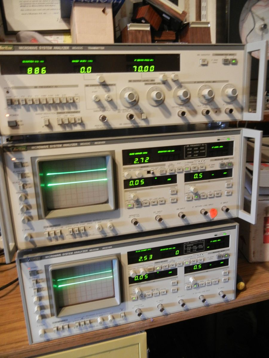 Anritsu , microwave system analyzer 3 parts ME453C RX&TX , ME453M, you get all