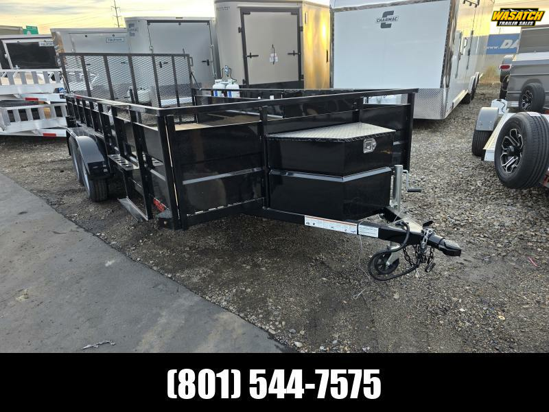 2026 Voyager 7X16 SS Landscape Tandem Utility Trailer