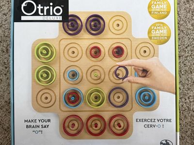Otrio Deluxe Strategy Board Game by Marbles Brain Workshop - Ages 8+, 2-4 Players, New In Box