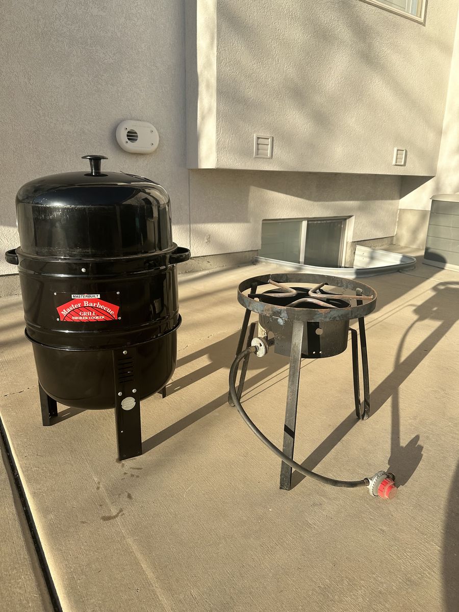 Propane Grill and Smoker Combo