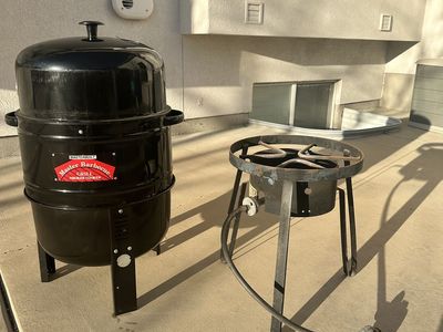 Propane Grill and Smoker Combo