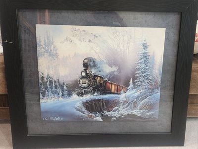 Ted Baylock train painting