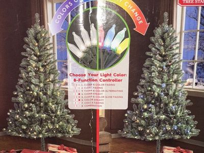 6.5ft Pre-lit Multicolor Christmas Tree