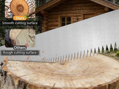 4ft Two-Man Crosscut Saw 1.25mm High-Carbon Steel Logging & Camping Hand Saw