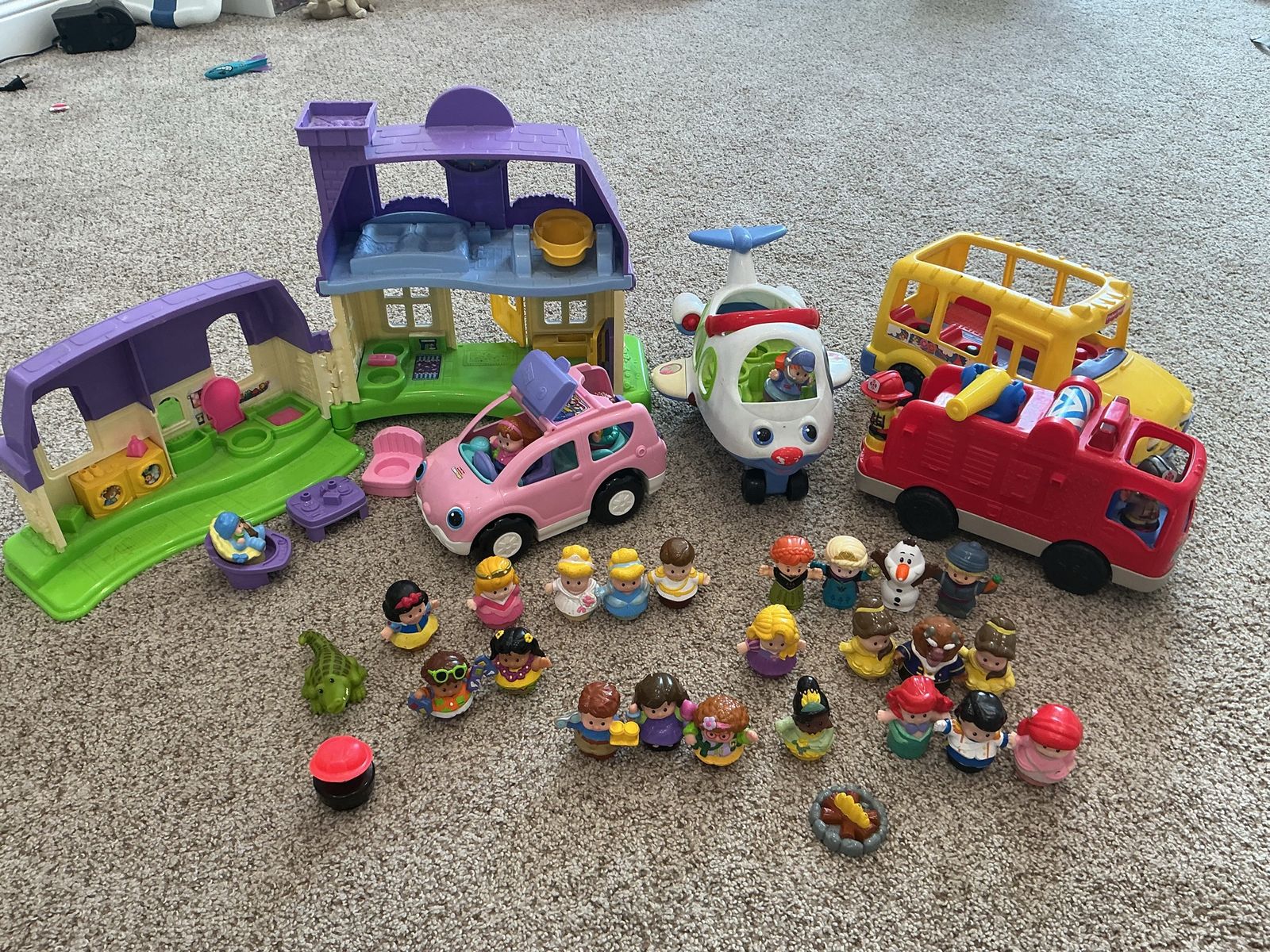 Fisher-Price Little People Huge Lot: House, 4 Vehicles & 30 Figures w/ Sounds