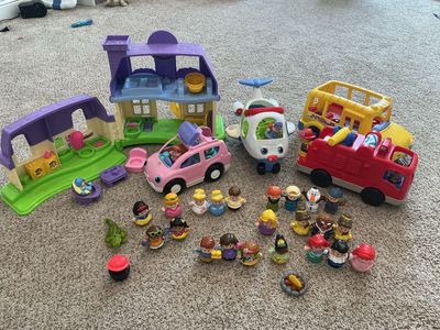 Fisher-Price Little People Huge Lot: House, 4 Vehicles & 30 Figures w/ Sounds
