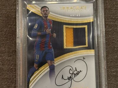 2017 Immaculate Collection Neymar Jr Patch Auto