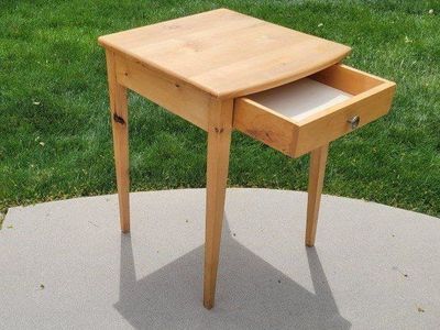 Wooden Side Table with Drawer