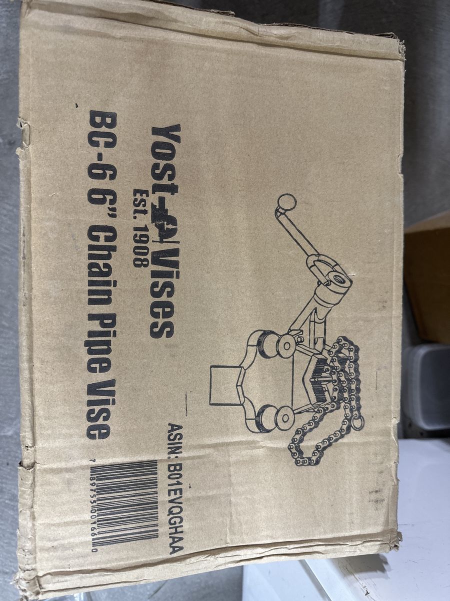 NEW Yost BC-6 6" Chain Pipe Vise - Brand New in Box