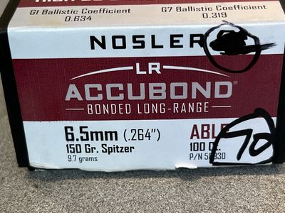 6.5mm 150 gr ABLR