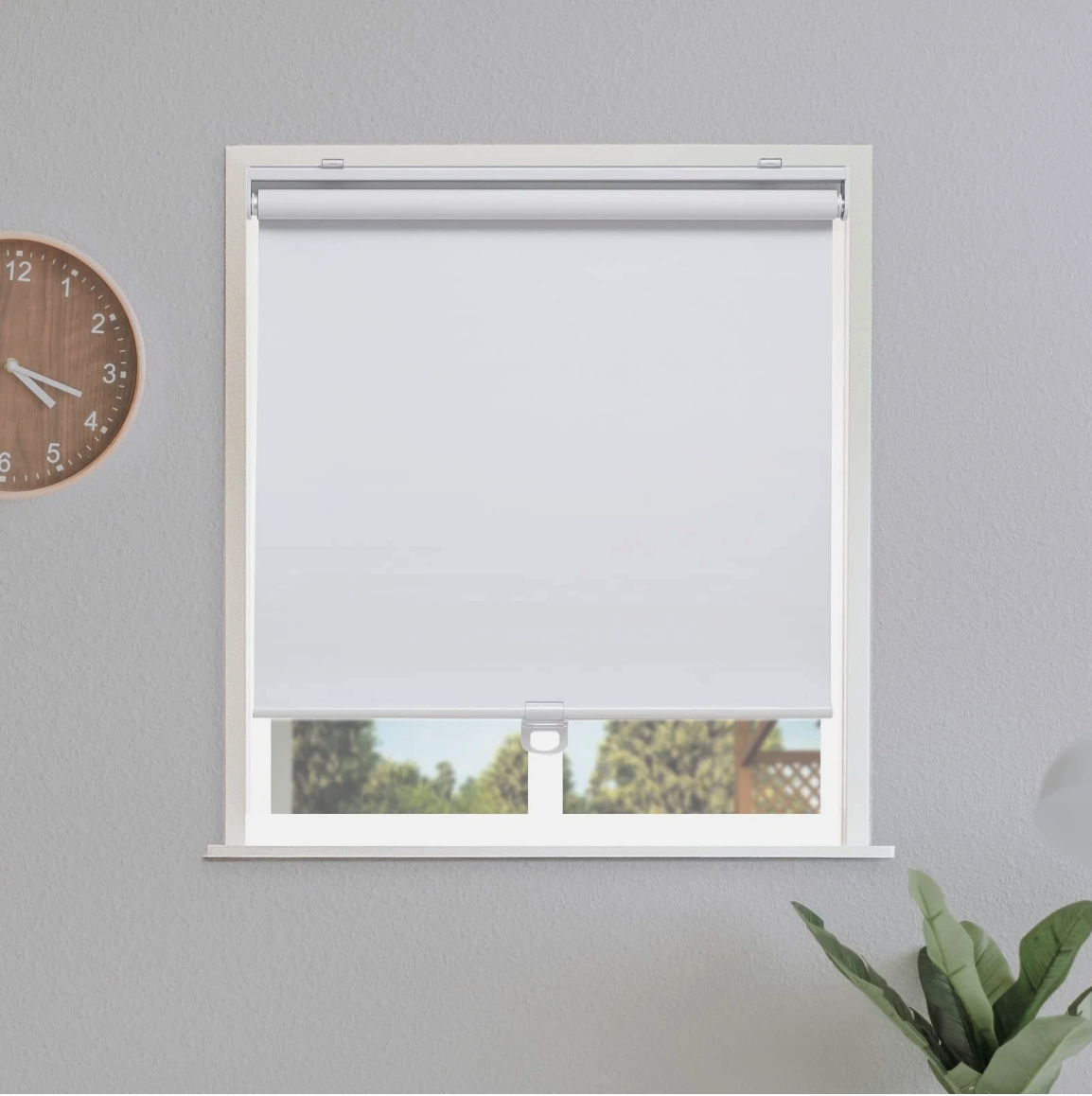 Sunoff Cordless Blackout Roller Shade Blind White 30.5"x72" Thermal Window