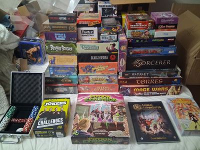 Assorted Board Games Lot - Exploding Kittens, The Resistance, Mage Wars & More