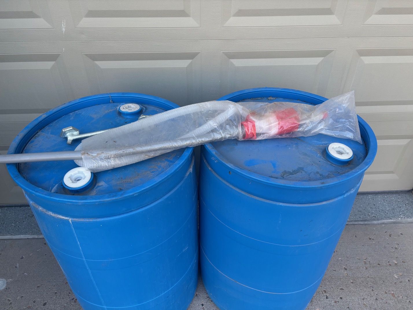 55 gal. potable water barrels