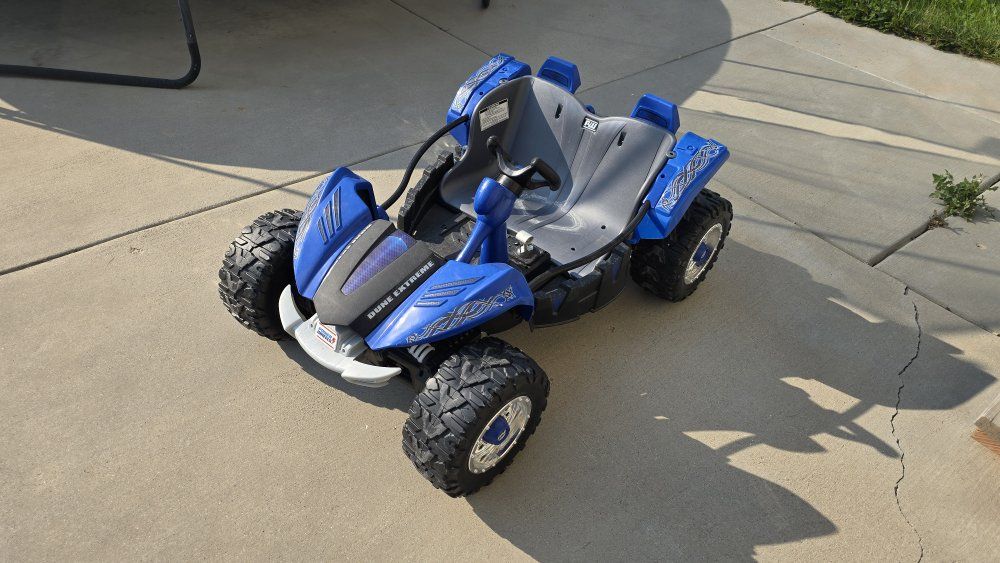 Power Wheels Dune Extreme 12V Battery Powered Ride On Toy Vehicle Blue