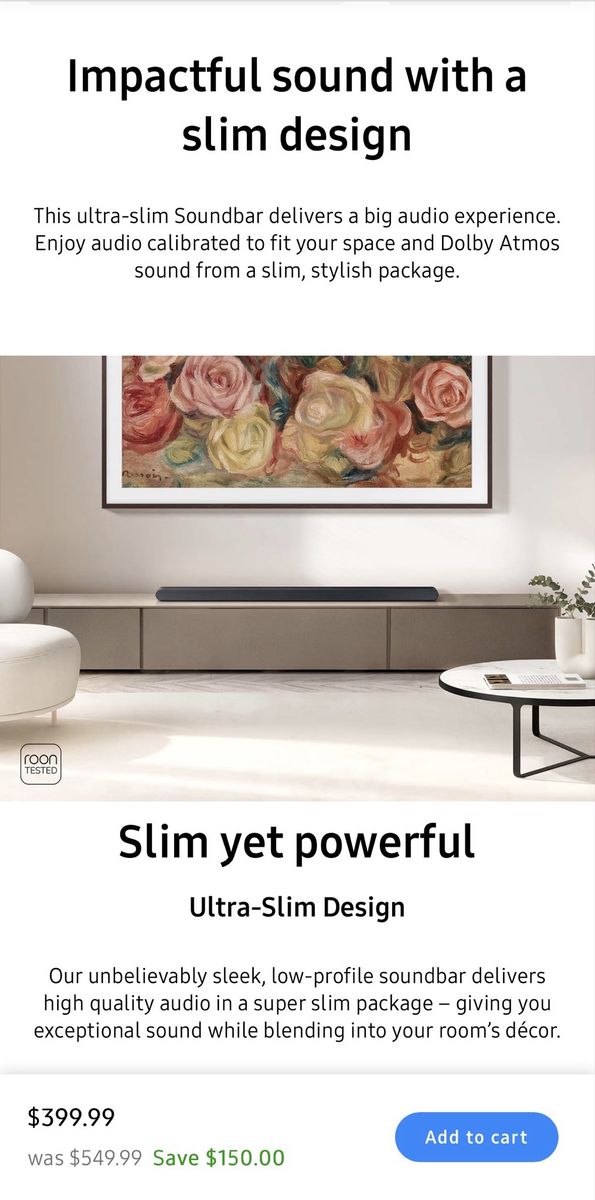 Samsung S700D 3.1 soundbar with Dolby Atmos