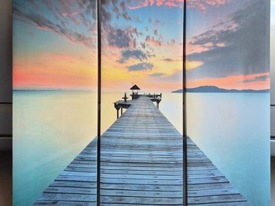 STUNNING 3-PIECE DOCK SCENE WALL ART