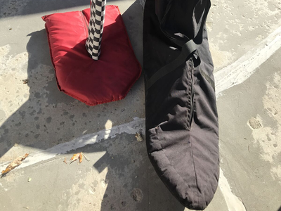 Air Chair sky ski st pro by Mike Murphy with hydrofoil and padded travel bag foilboard