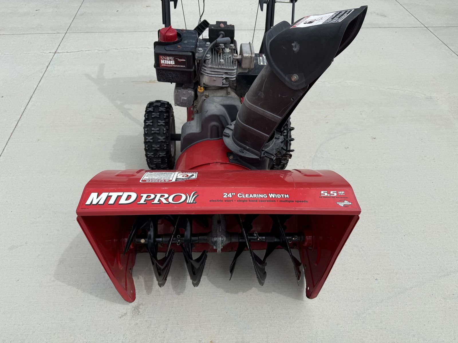 used snow blower MTD