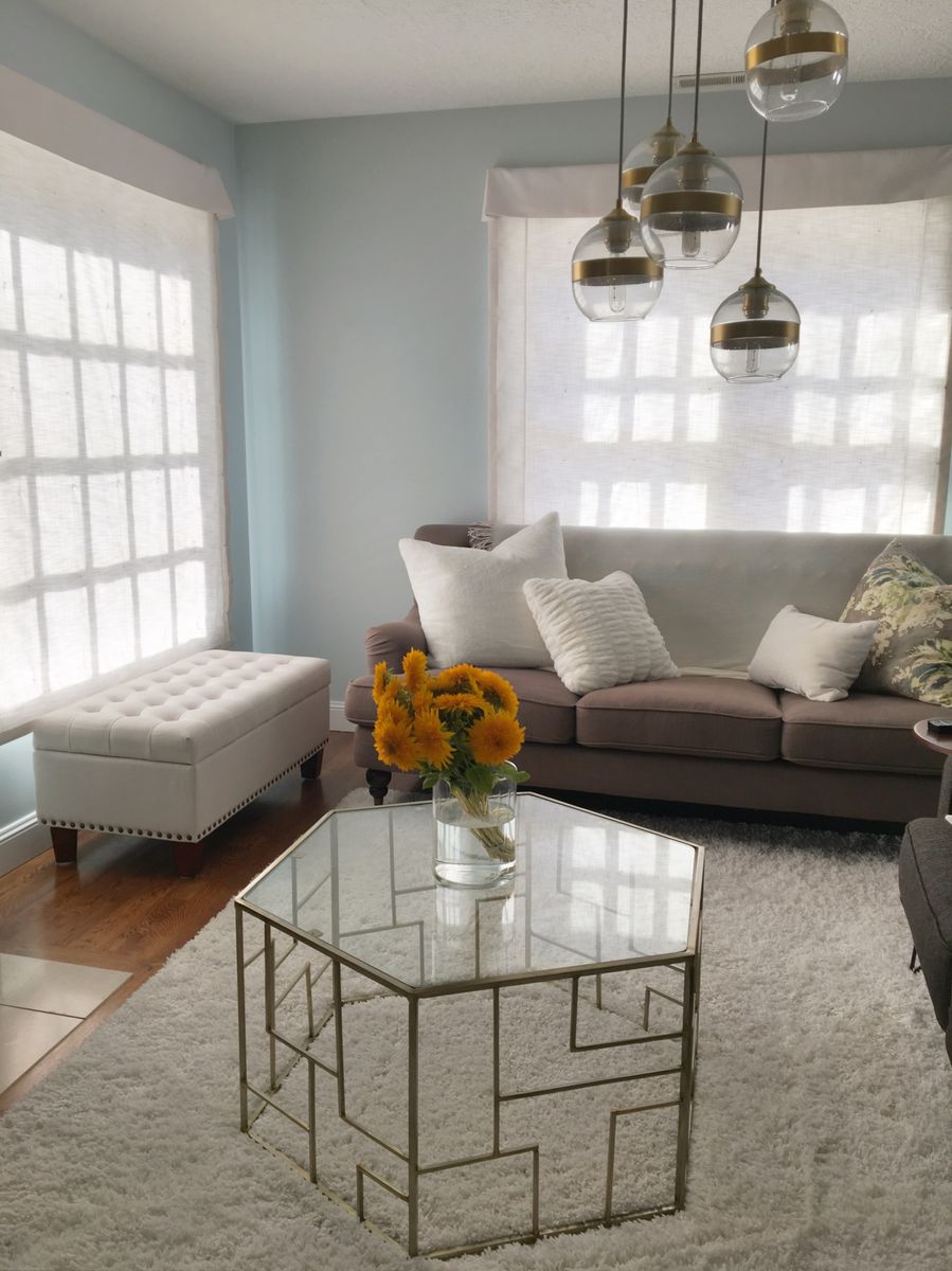 Hexagonal Metal Coffee Table Frame - Modern Geometric