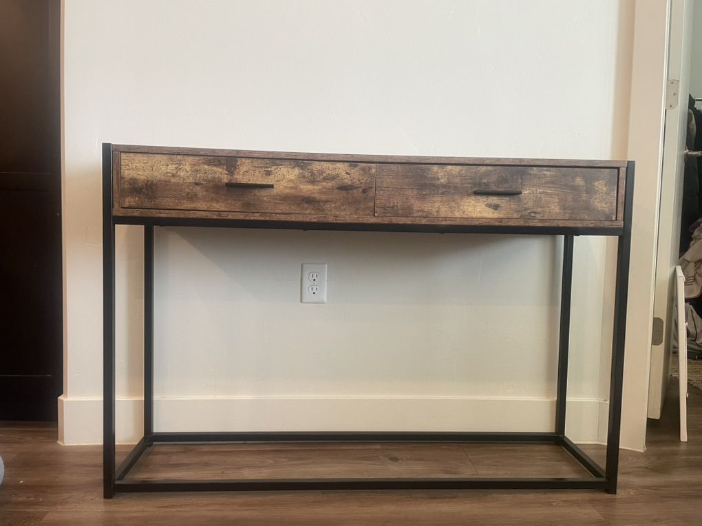 Rustic Industrial Console / Sofa Table