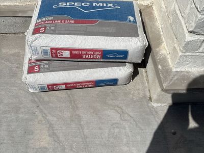 Spec Mix Type S Mortar Portland Lime & Sand 80lb Bags - 2 Pack