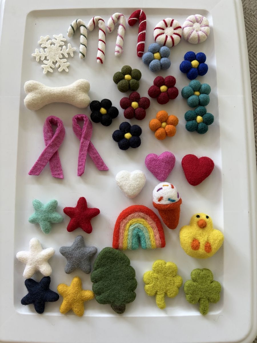 Felt balls/garlands/letters/shapes biz liquidation