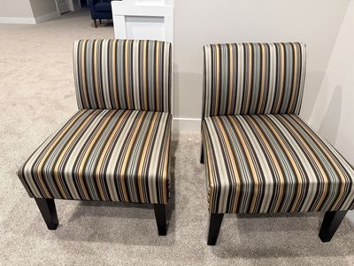 Pair of Comfortable Accent Chairs