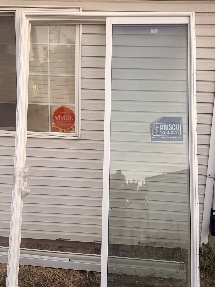 Amsco Windows Mountain Peak Sliding Glass Door White Vinyl