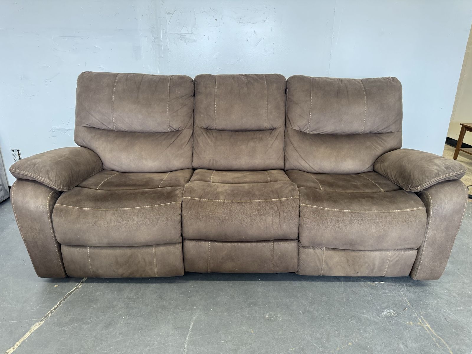 COSTCO MANUAL RECLINER SOFA COUCH