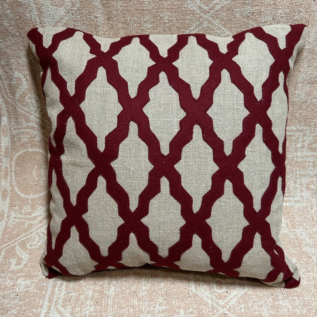 Linen & Wool Feather Throw Pillow