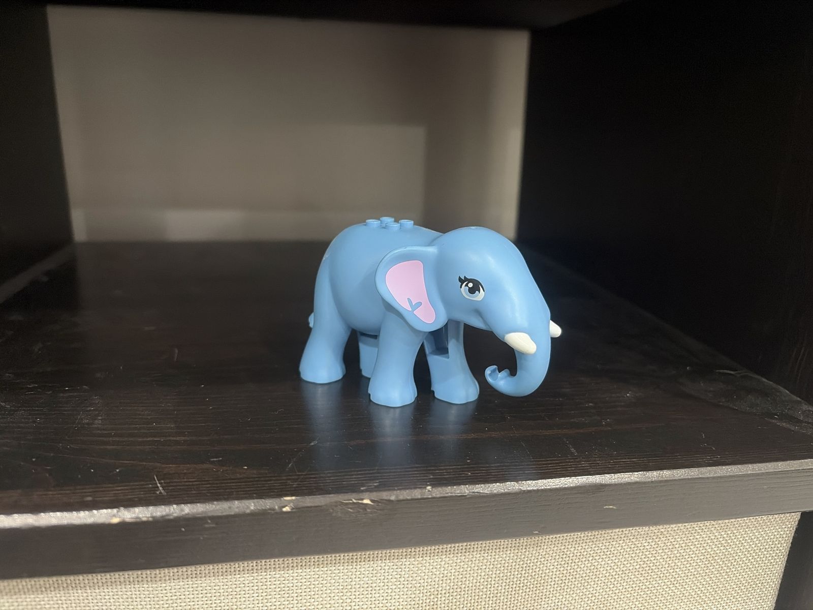 LEGO FRIENDS Light Blue Elephant Animal Figure with Pink Ears