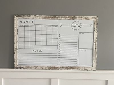 Magnetic Whiteboard Calendar