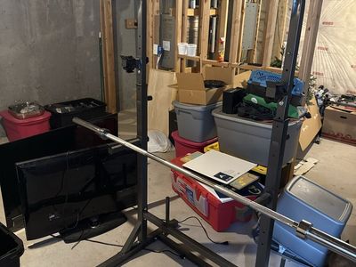 Steel Squat Rack Power Stand with Pull-Up and Bar
