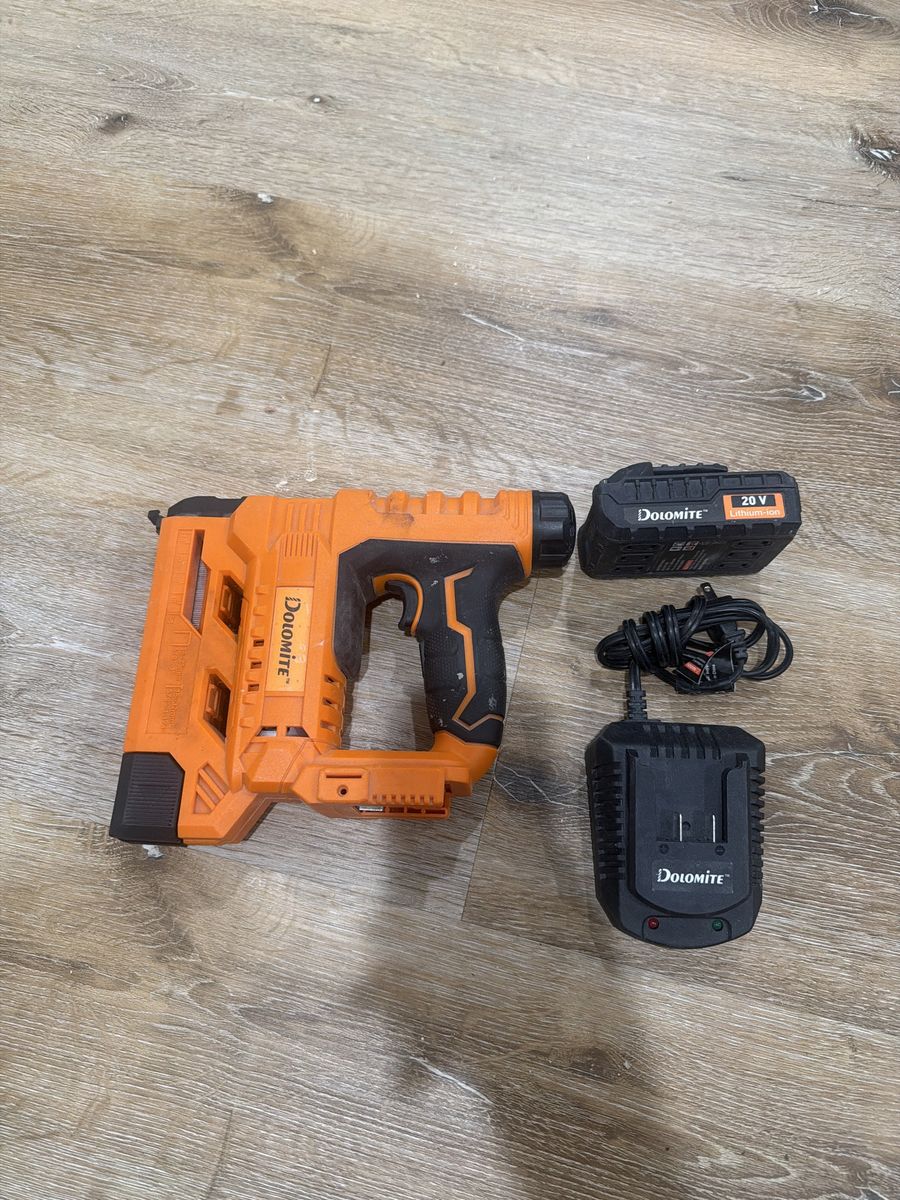 Dolomite 20V Cordless Brad Nailer Stapler with Battery and Charger