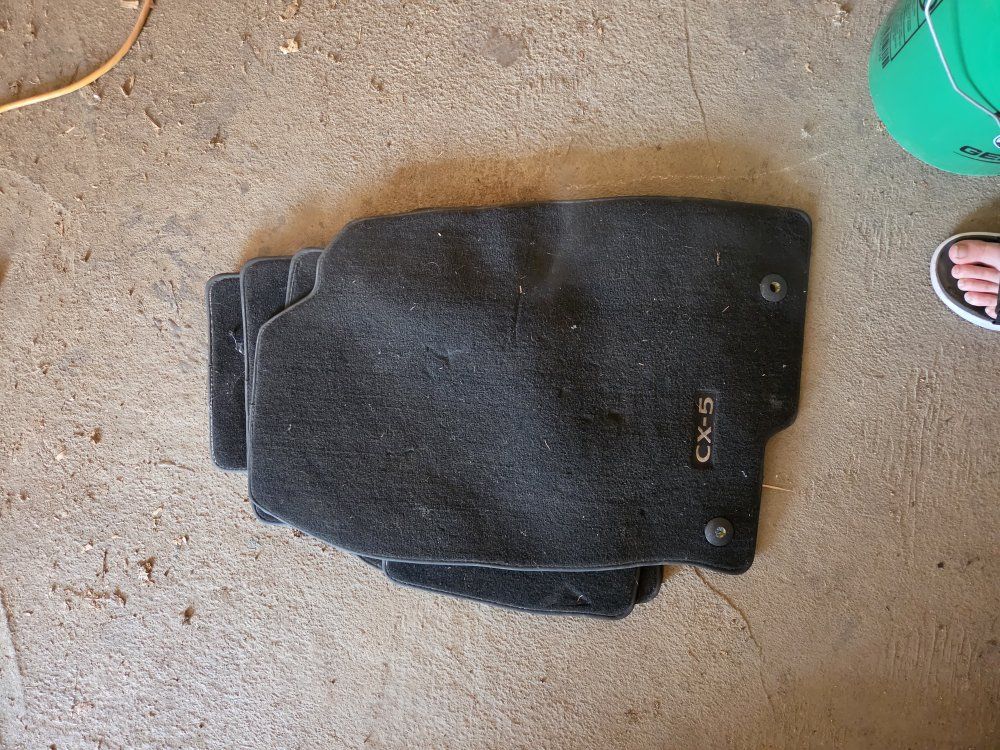 Mazda CX-5 Genuine OEM Black Carpet Floor Mats - Set of 4