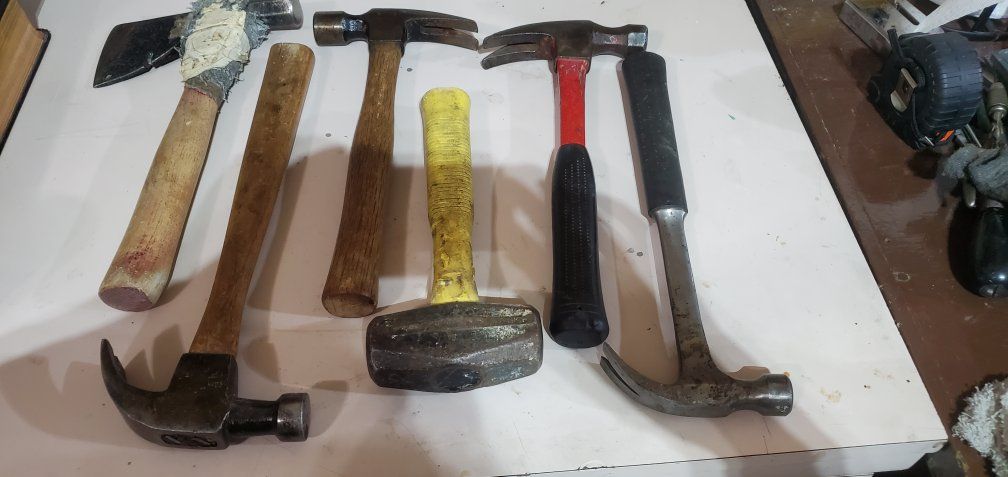 Claw Hammers, small Sledgehammer, hatchet