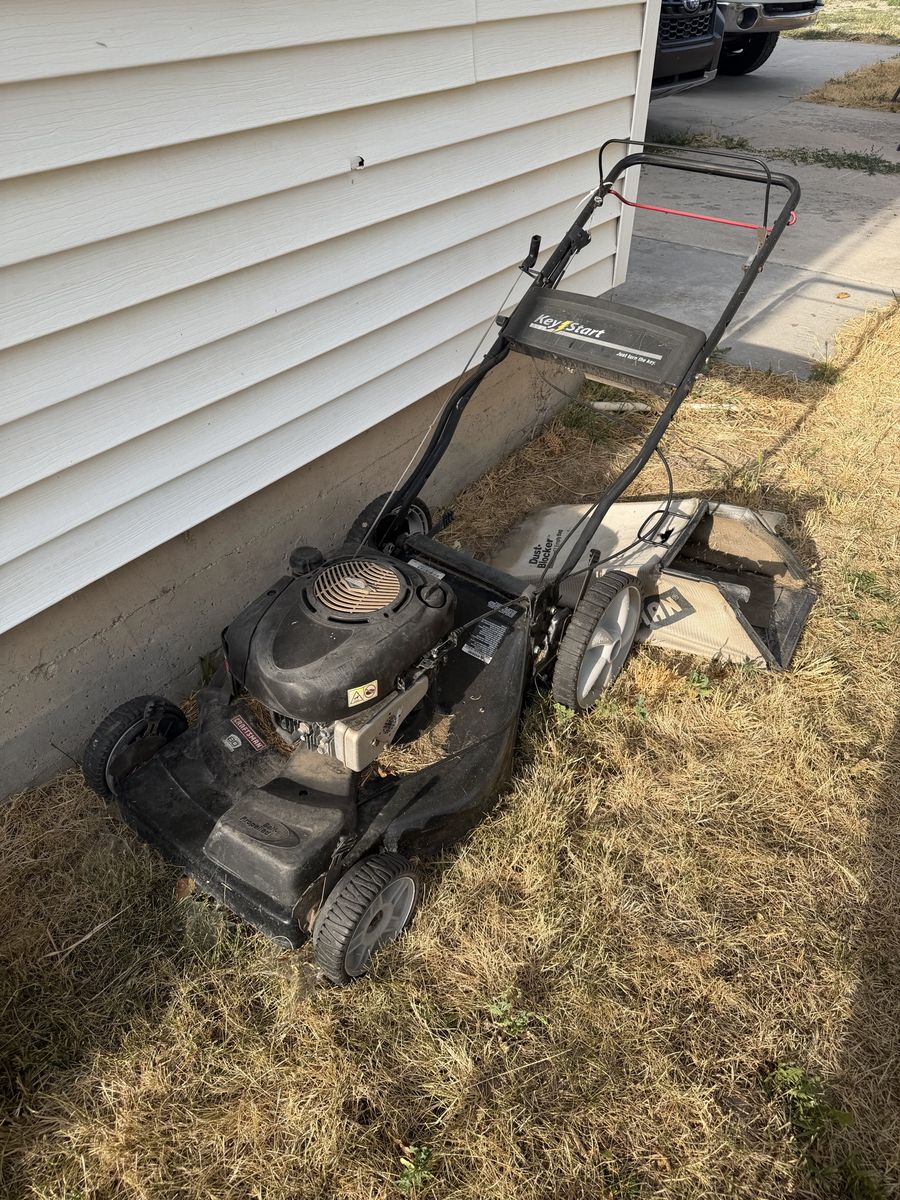 Craftsman Key Start Push Lawn Mower with Grass Catcher