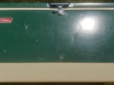 Nice Vintage Green Metal Large Coleman Cooler