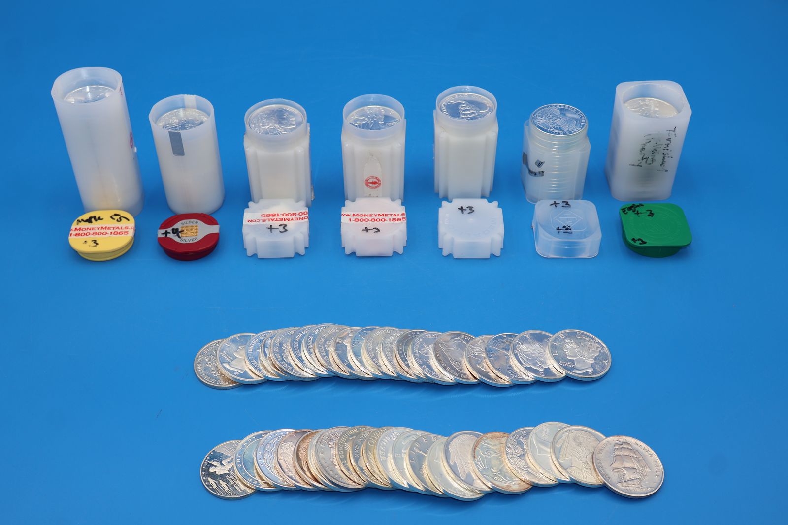Silver Bullion Rounds, Including Maples, PM Eagles, Buffalos, Philharmonics... Spot + $1 to $3