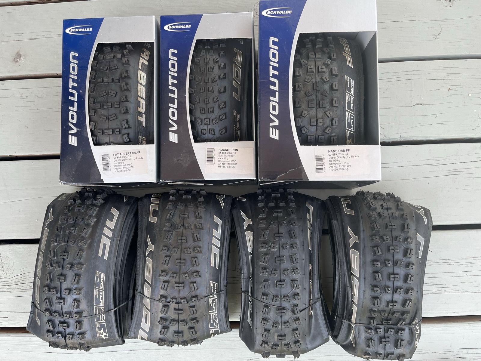 New Schwalbe 26 Inch Tubeless EVO Tires $20 each or $35 per pair
