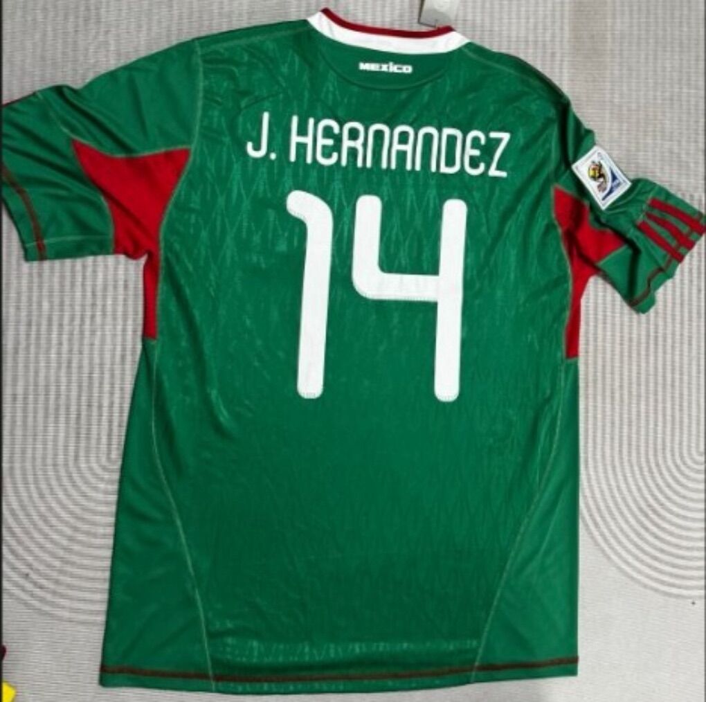 Chicharito #14 | XXL | Mexico 2010 Home Jersey
