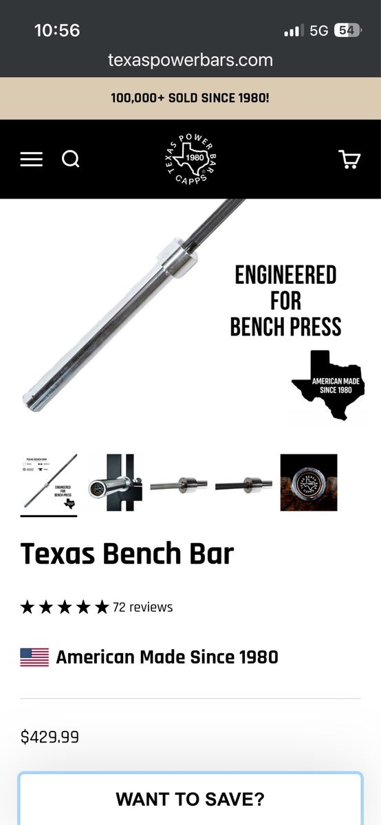 Texas Bench Bar 