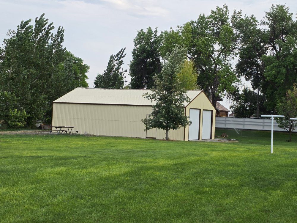 K3325 33ft x 25ft Double Garage Steel Barn Shed Frame & Panels