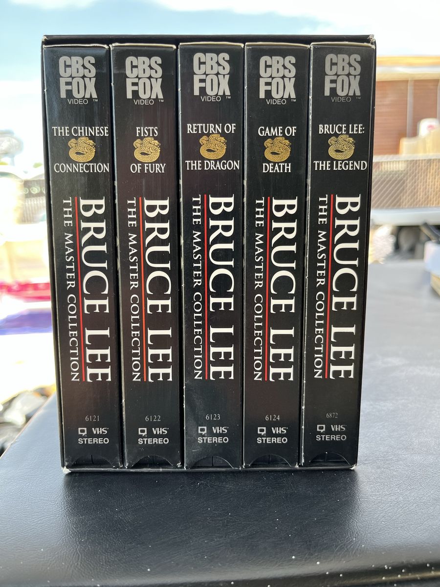 Bruce Lee Master Collection VHS Tape Set - 5 Movies CBS Fox Video - The Chinese Connection & More