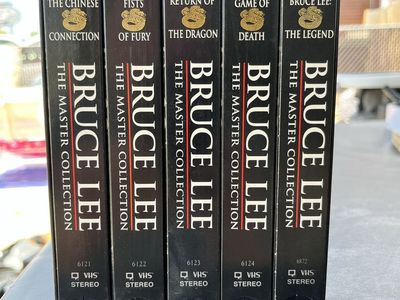 Bruce Lee Master Collection VHS Tape Set - 5 Movies CBS Fox Video - The Chinese Connection & More