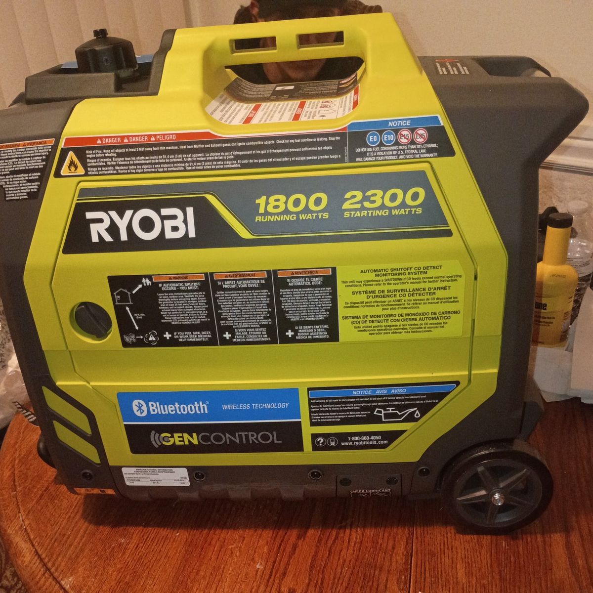 Ryobi 2300 starting 1800 running Generator