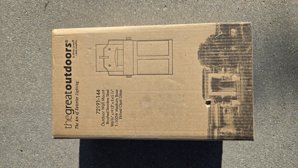 Stainless Steel outdoor wall light - sconce