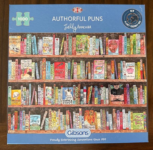 1000 Piece Jigsaw Puzzle, AUTHORFUL PUNS, by Gibsons