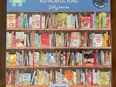 1000 Piece Jigsaw Puzzle, AUTHORFUL PUNS, by Gibsons